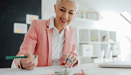 Woman working in an office